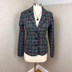 Dollhouse Outerwear Y2K Plaid Fitted Blazer Jacket NWT Vintage Style